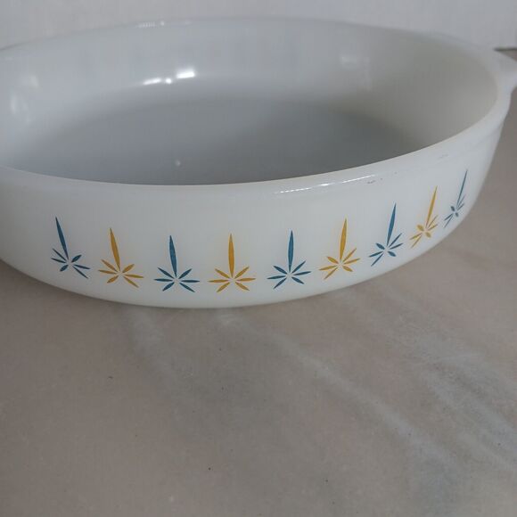 Fire King Anchor‎ Hocking 9" Round Candle Glow Baking Casserole Dish #429 Vtg - Picture 2 of 12